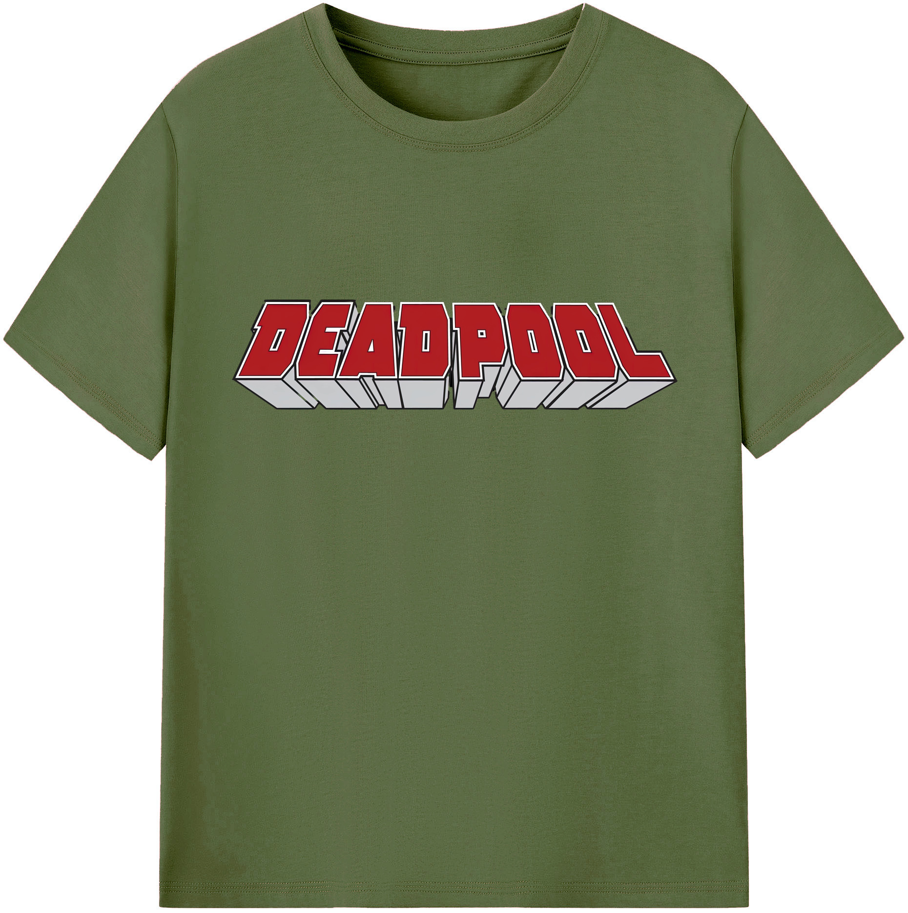 （画像用） Deadpool デッドプール 綿100％半袖Tシャツ（フロントプリント）